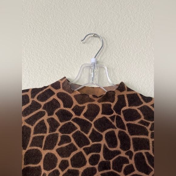 Vintage Causal Corner Giraffe Lambswool & Rabbit Fur Sweater Women Size S - Picture 5 of 13